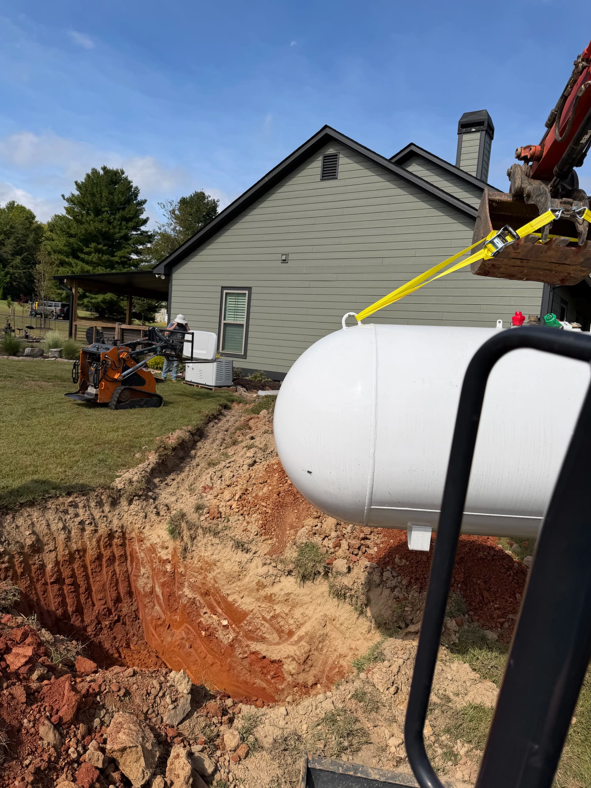 Standby Generator Install with Buried Propane Tank image
