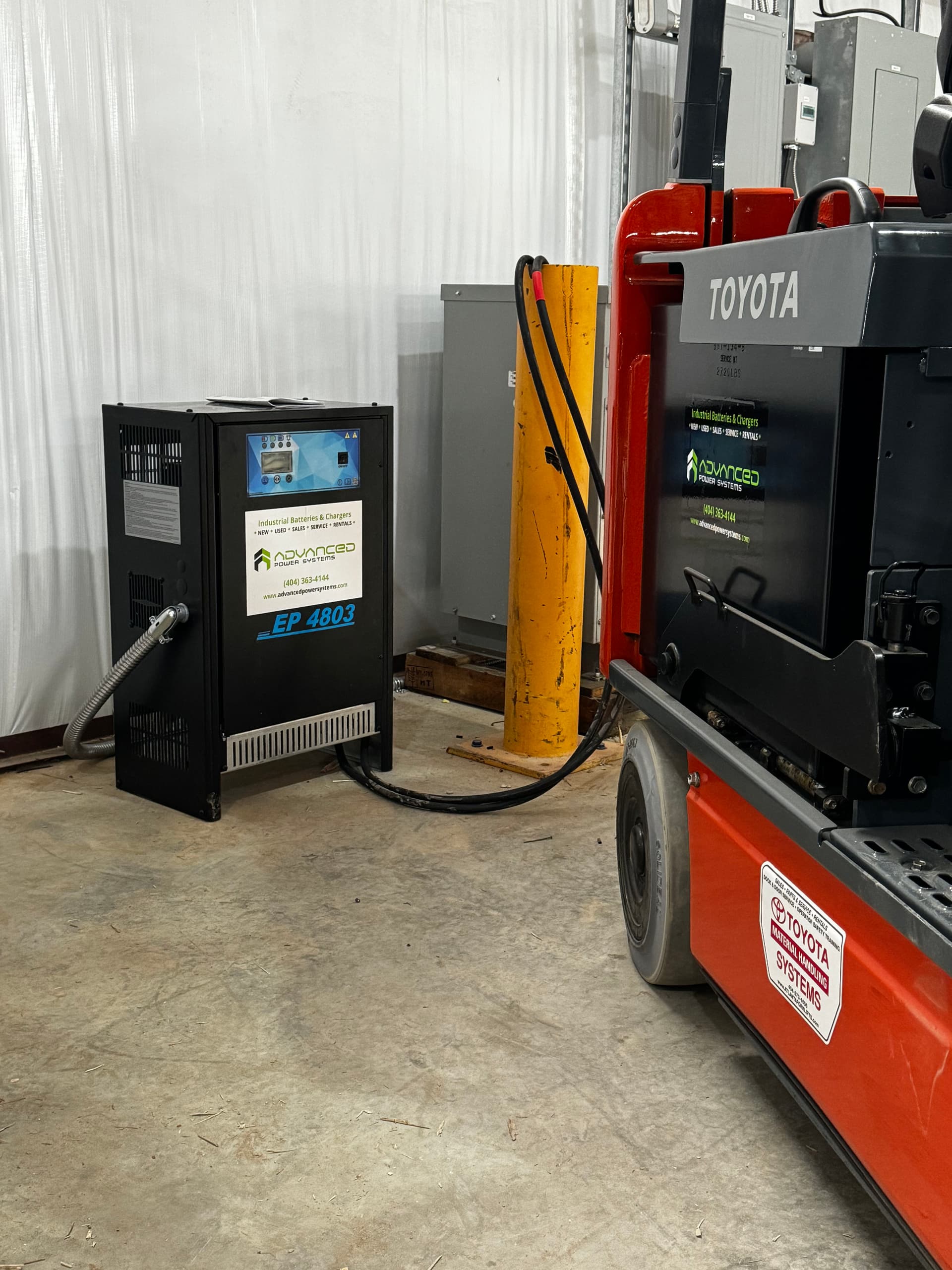 Electric Forklift Charging Setup Built for Commercial Demands image