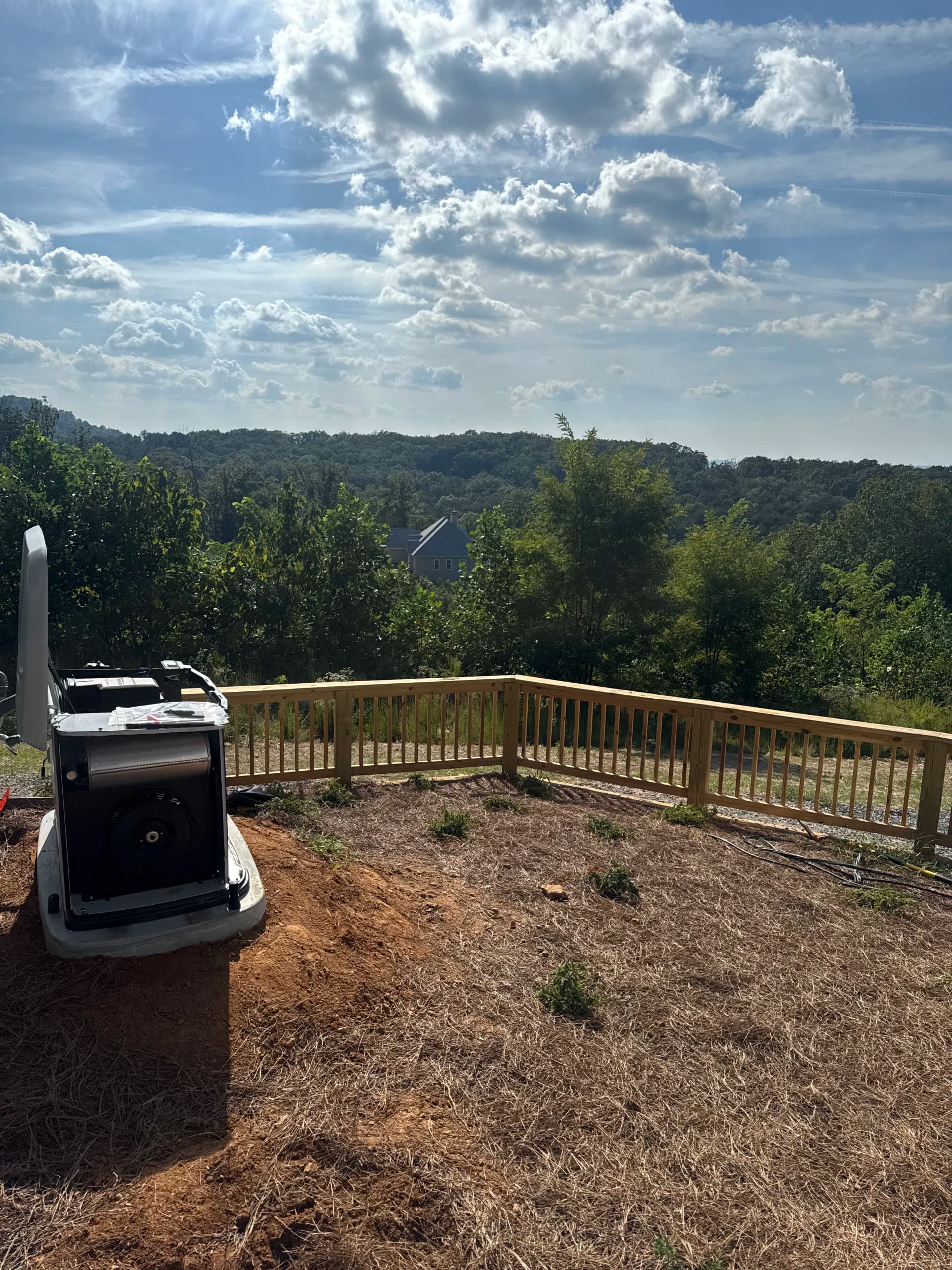 Standby Generator Install With a View That Doesn't Quit image