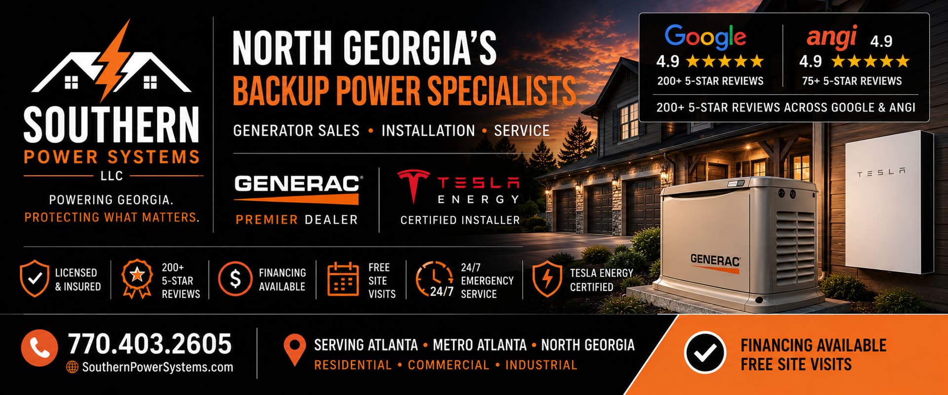 North Georgia's Backup Power Specialists - Southern Power Systems image